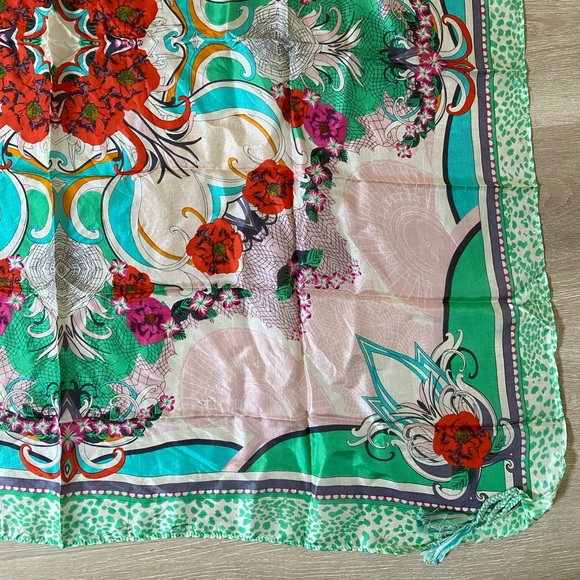 Johnny Was Silk Scarf - Picture 3 of 4